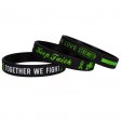 Green Awareness Ribbon Silicone Bracelets with Saying