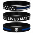 Police Blue Lives Matter Thin Blue Line American Flag Bracelets