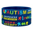 Autism Awareness Silicone Bracelets with Inspirational Saying