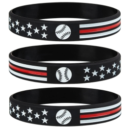  Sainstone Power of Faith Baseball Silicone Bracelets with  Motivational Sayings - Inspirational Quotes Rubber Wristbands Sports Gifts  for Men Women (Unisex) : Sports & Outdoors